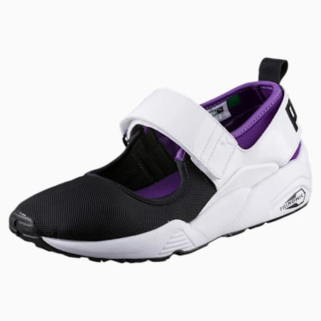 PUMA Women's MJ Trainers, Puma Black-ROYAL PURPLE, small-SEA