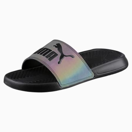 Popcat Swan Women's Slide Sandals, Puma Black, small-SEA