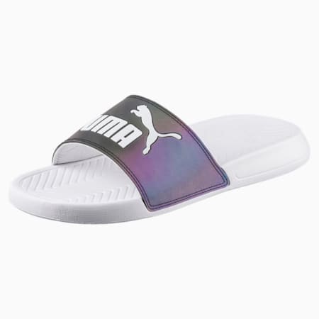 Popcat Swan Women's Slide Sandals, Puma White, small-SEA