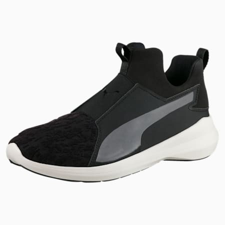 puma rebel mid women's sneakers black