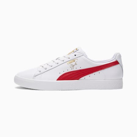 puma clyde white and red