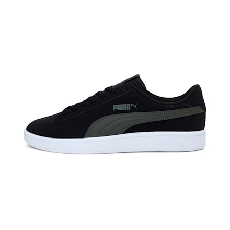 PUMA Smash v2 Buck Trainers, Puma Black-Forest Night, small-THA