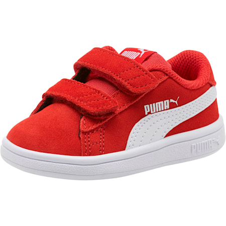 Smash v2 Suede Sneakers - Infant 0-4  years, High Risk Red-Puma White, small-AUS