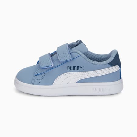 Smash v2 Buck V Baby Sneakers, Blue Wash-Puma White-Evening Sky, small