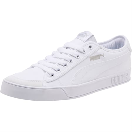 puma smash vulc white sneakers