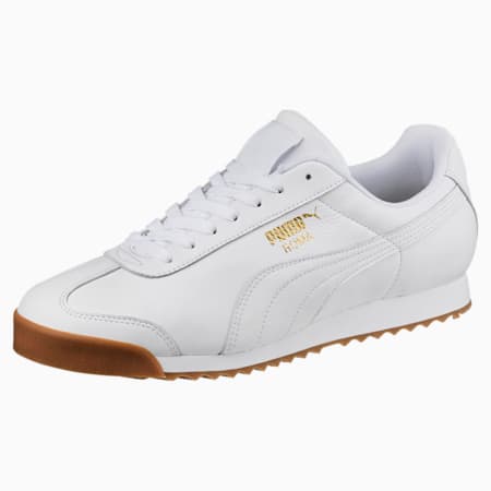 Sepatu Trainer Roma Classic Gum, Puma White-Puma Team Gold, small-IDN