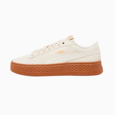 Smash Platform Suede Women's Trainers, Birch-Birch, small-THA