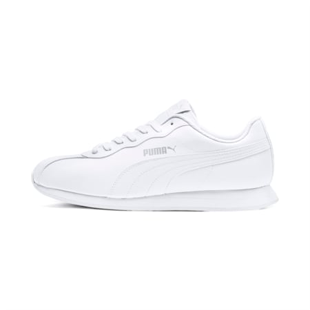 white puma tennis shoes