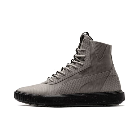 PUMA Evolution Breaker Hi Blocked Trainers, Elephant Skin-Puma Black-Elephant Skin, small-SEA