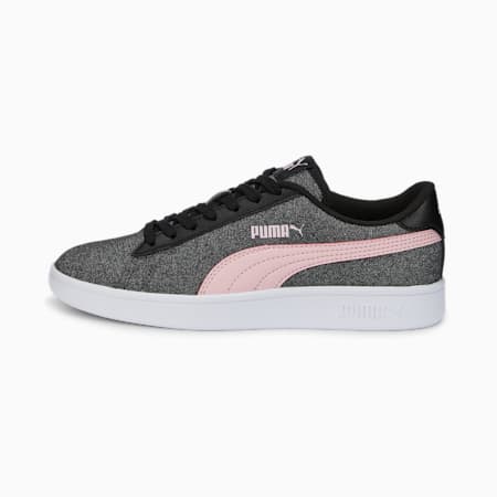 Smash v2 Glitz Glam Youth Trainers, Puma Black-Almond Blossom, small-DFA