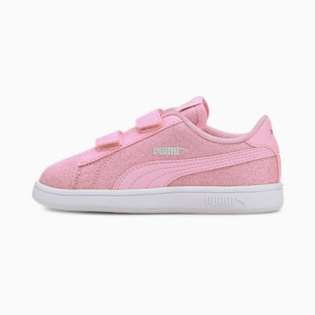 PUMA Smash v2 Glitz Glam Sneakers Kids, Pale Pink-Pale Pink, small