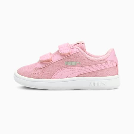PUMA Smash v2 Glitz Glam Babies Mädchen Sneaker, Pale Pink-Pale Pink, small