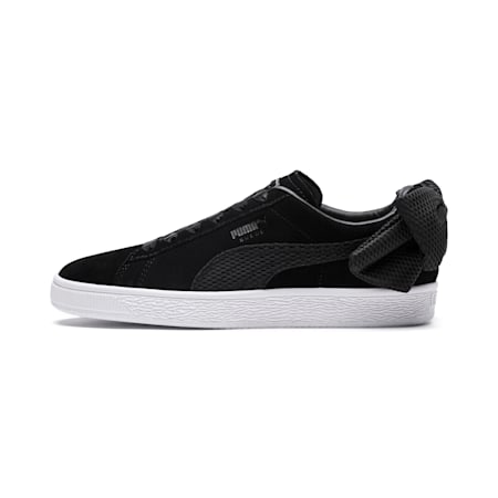 Suede Bow Uprising Women’s Sneakers, Puma Black-Puma White, small-AUS