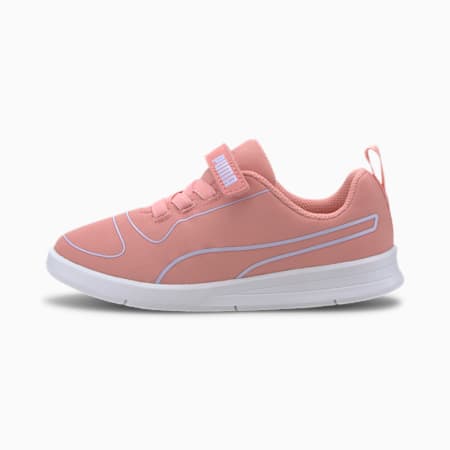 Kali V Kids' Trainers, Peony-Purple Heather-Puma White, small-SEA