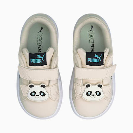 Smash v2 Summer Animals Babies' Trainers, Eggnog-Puma Black, small-PHL