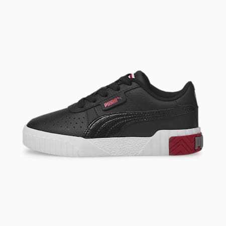 Cali sneakers kinderen, Puma Black-Persian Red, small