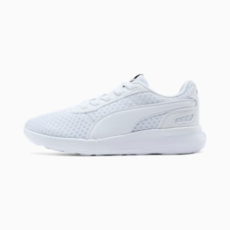 ST Activate AC Kids' Trainers, Puma White-Puma White, small-SEA