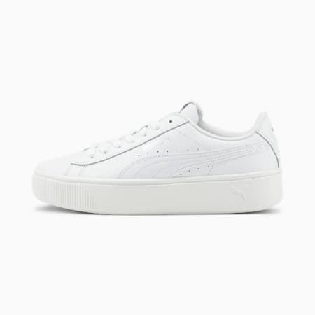 PUMA Vikky Stacked Women's Trainers, Puma White-Puma White, small