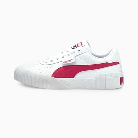 Cali Damen Sneaker, Puma White-Persian Red, small