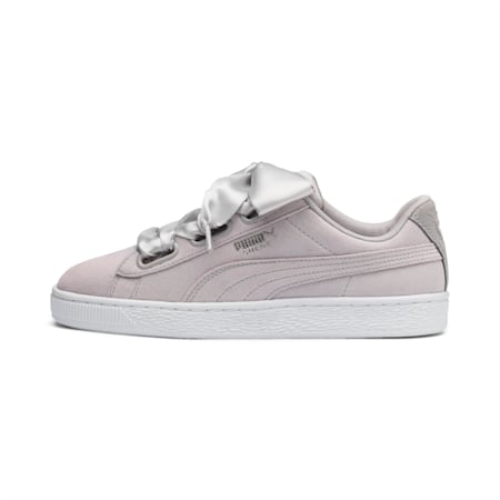 puma suede heart grey