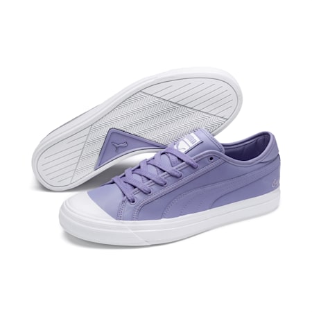 Capri Leather Sneakers, Sweet Lavender-Puma White-Puma White, small-AUS