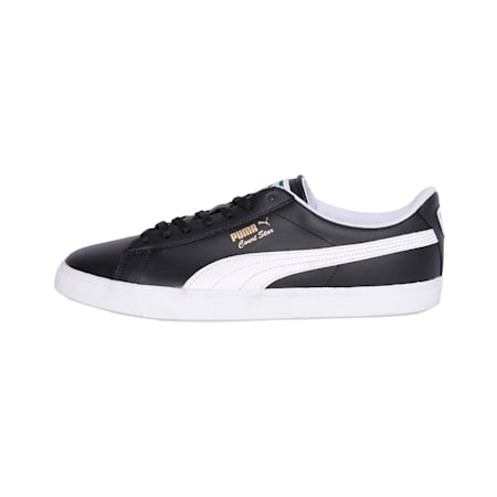 Puma court star black leather shop
