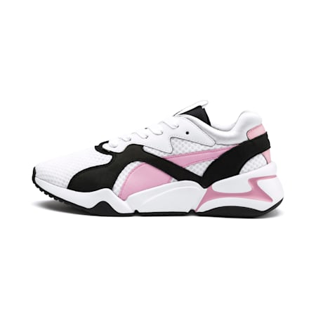 Nova '90s Bloc Women's Sneakers, Puma White-Pale Pink, small