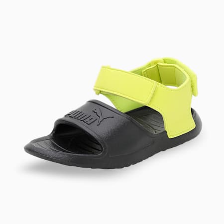 Divecat v2 Injex Kids’ Sandals, Puma Black-Lemon Sherbert, small-IND