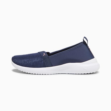 Adelina Slip-On Women's Trainers, PUMA Navy-Future Pink-PUMA White, small-SEA