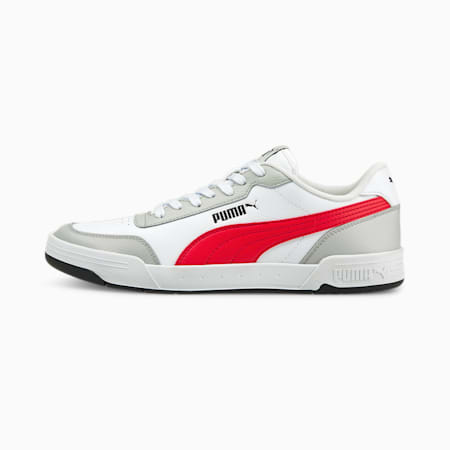 Sepatu Trainer Caracal, Puma White-High Risk Red-Gray Violet, small-IDN