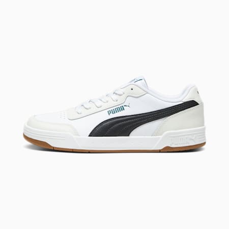 Caracal Trainers, PUMA White-PUMA Black-Malachite-Vapor Gray, small-PHL