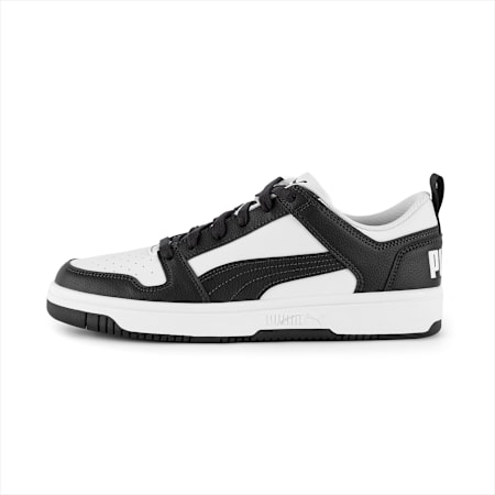 Rebound Lay Up Lo SL Trainers, Puma White-Total Eclipse, small-SEA