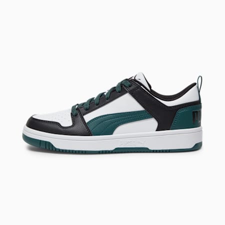 Rebound Lay Up Lo SL Trainers, Puma White-June Bug-Puma Black, small-PHL