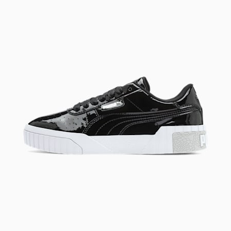 Cali Patent Youth Trainers, Puma Black-Puma White, small-AUS