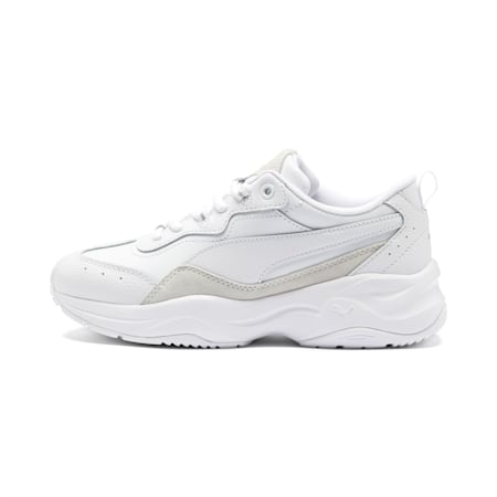 รองเท้ากีฬาผู้หญิง Cilia Lux, Puma White-Puma White-Puma Silver, small-THA