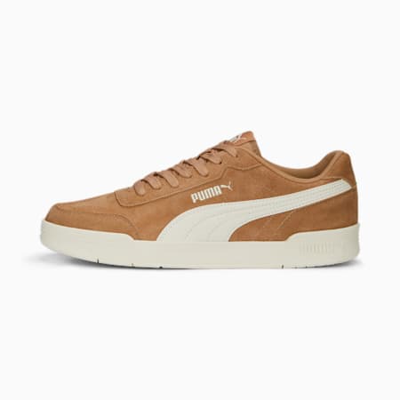Caracal Suede Trainers, Dusty Tan-Frosted Ivory, small-THA