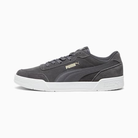 Caracal Suede Trainers, Dark Coal-Granola-PUMA White, small-THA