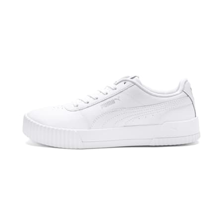 puma blanche avec fleur