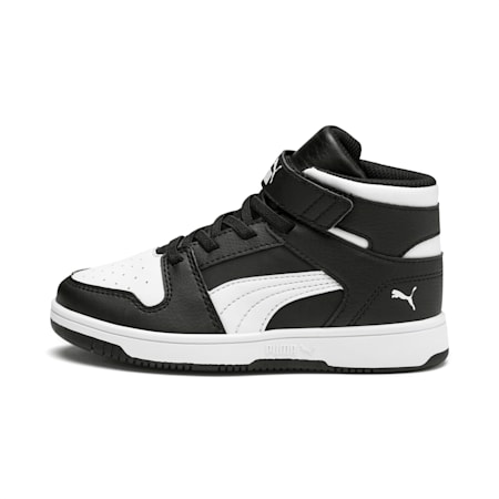 Rebound Lay-Up SL V Kids Sneaker, Puma Black-Puma White, small