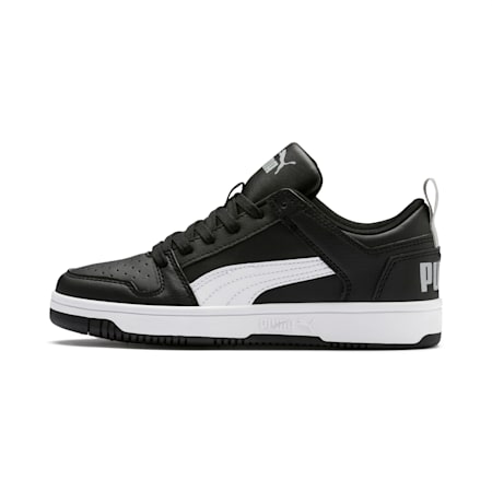 puma black shoes high top