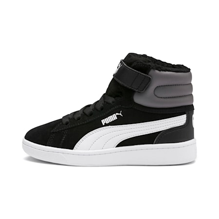 Vikky v2 Mid Fur V Kids Trainers gray PUMA