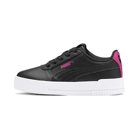 Carina L Sneakers - Girls 4-8 years, Puma Black-Puma Black-Beetroot Purple, small-AUS