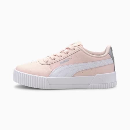 Carina L Kids' Trainers, Rosewater-Puma White, small-SEA