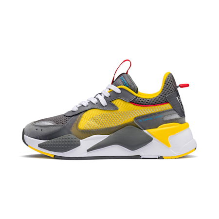 PUMA x TRANSFORMERS RS-X Bumblebee Youth Trainers, QUIET SHADE-Cyber Yellow, small-SEA