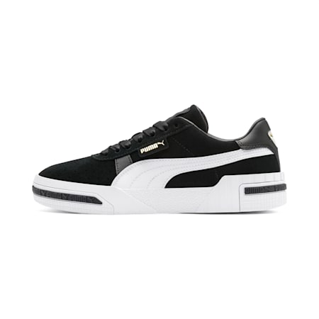 Cali Taped Women's Trainers, Puma Black-Metallic Gold, small-SEA