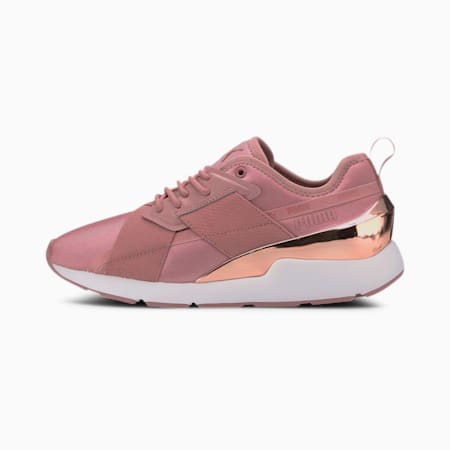 Muse X-2 Metallic Women's Sneakers, Foxglove-Rose Gold, small-SEA