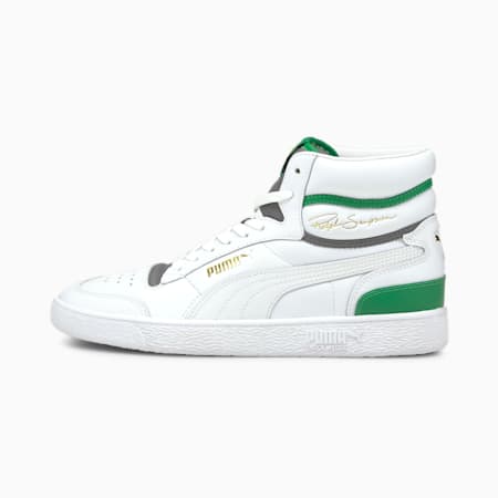 Ralph Sampson Mid Trainers, Puma White-Amazon Green-Steel Gray, small-PHL