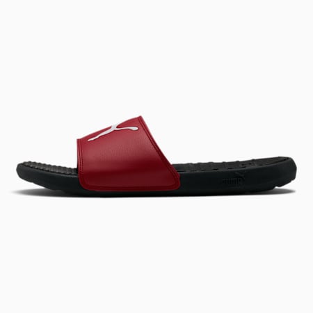 puma red slippers