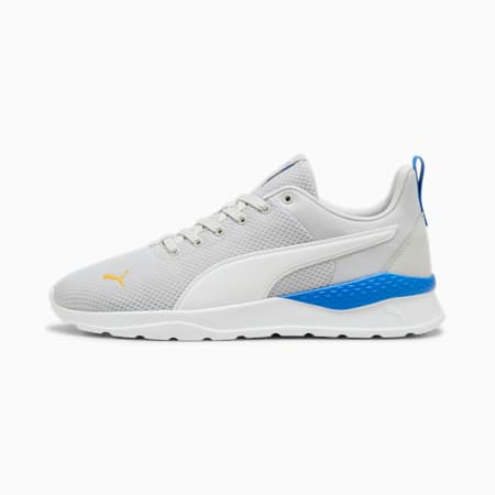 Anzarun Lite Trainers, Glacial Gray-PUMA White-Hyperlink Blue-Tangerine, small