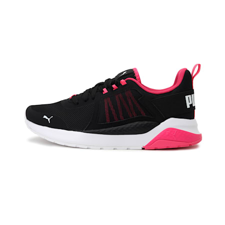Anzarun Unisex Sneakers, Puma Black-Glowing Pink-Puma White, small-IND